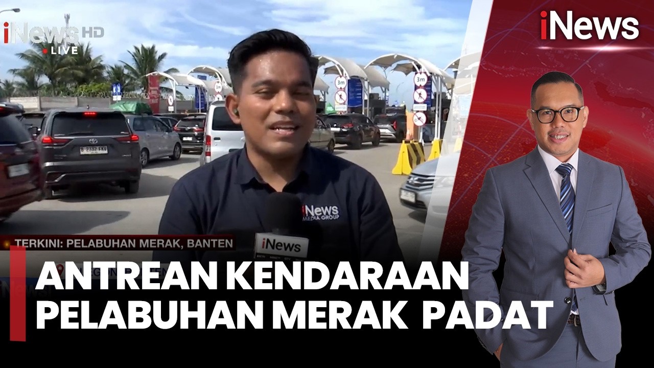 Arus Mudik di Pelabuhan Merak Padat, Antrean Mengular di Pintu Masuk | iNews Terkini (19/03)