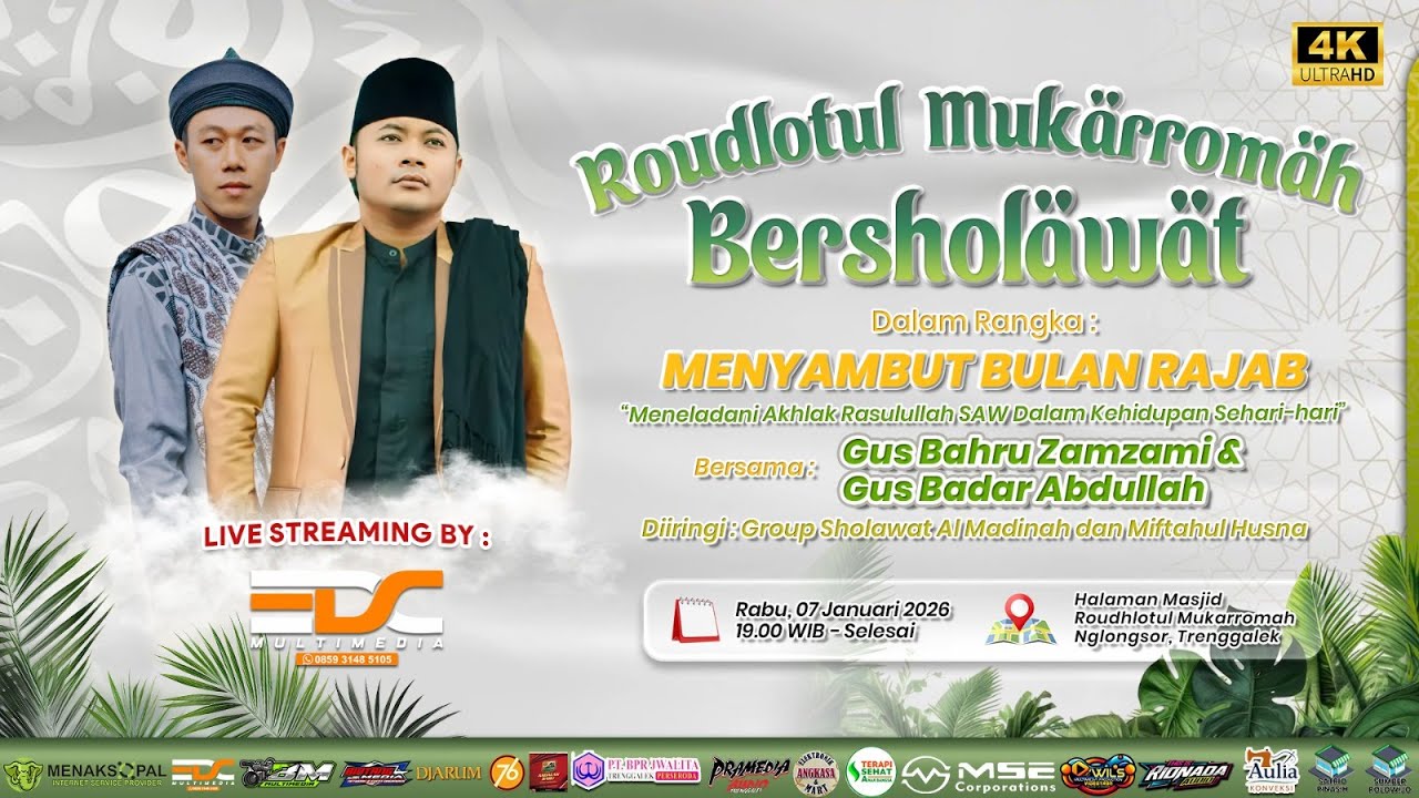 🔴LIVE GUS BAHRU ZAMZAMI DAN GUS BADAR | ROUDLOTUL MUKAROMAH BERSHOLAWAT | NGLONGSOR TUGU TRENGGALEK