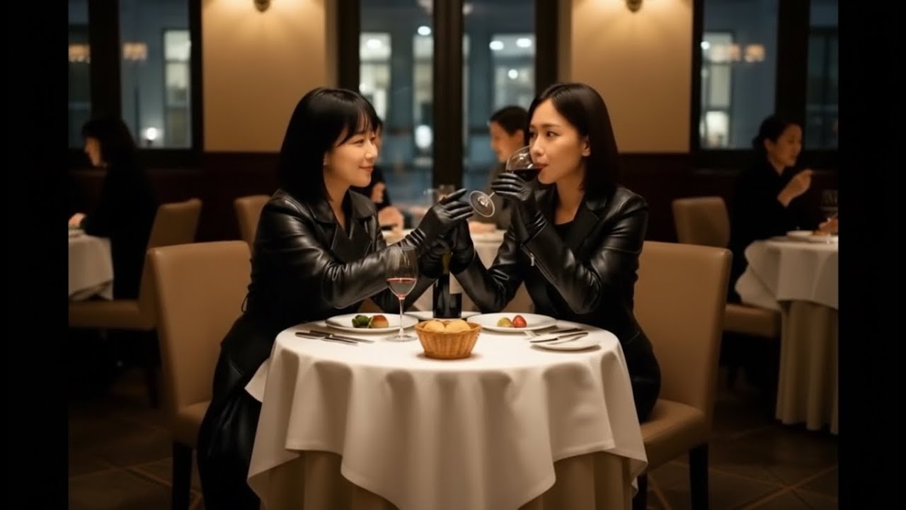 Two Beautiful Japanese Women in Full Leather - #ai #animation  #gloves