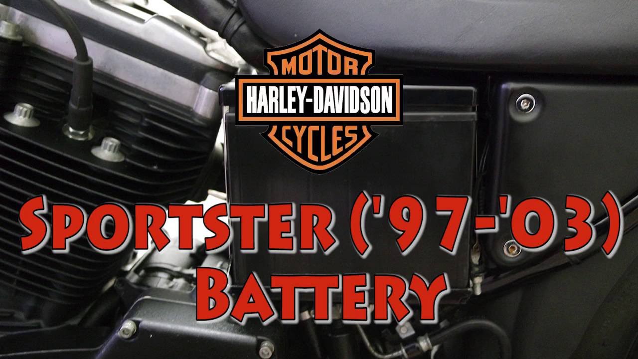 Как заменить аккумулятор Harley-Davidson Sportster ('97-'03)