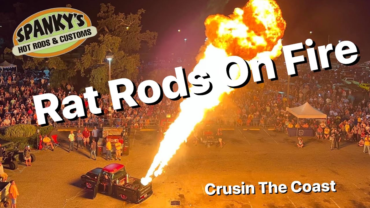Rat Rod Going Up in Flames #hotrod #fire