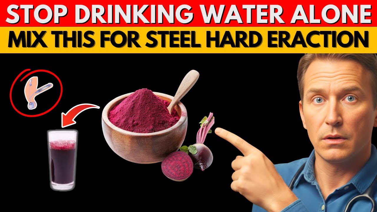 Men Over 50: Stop Drinking Water Alone! Mix This For Peak Nitric Oxide And Steel Hard Eraction