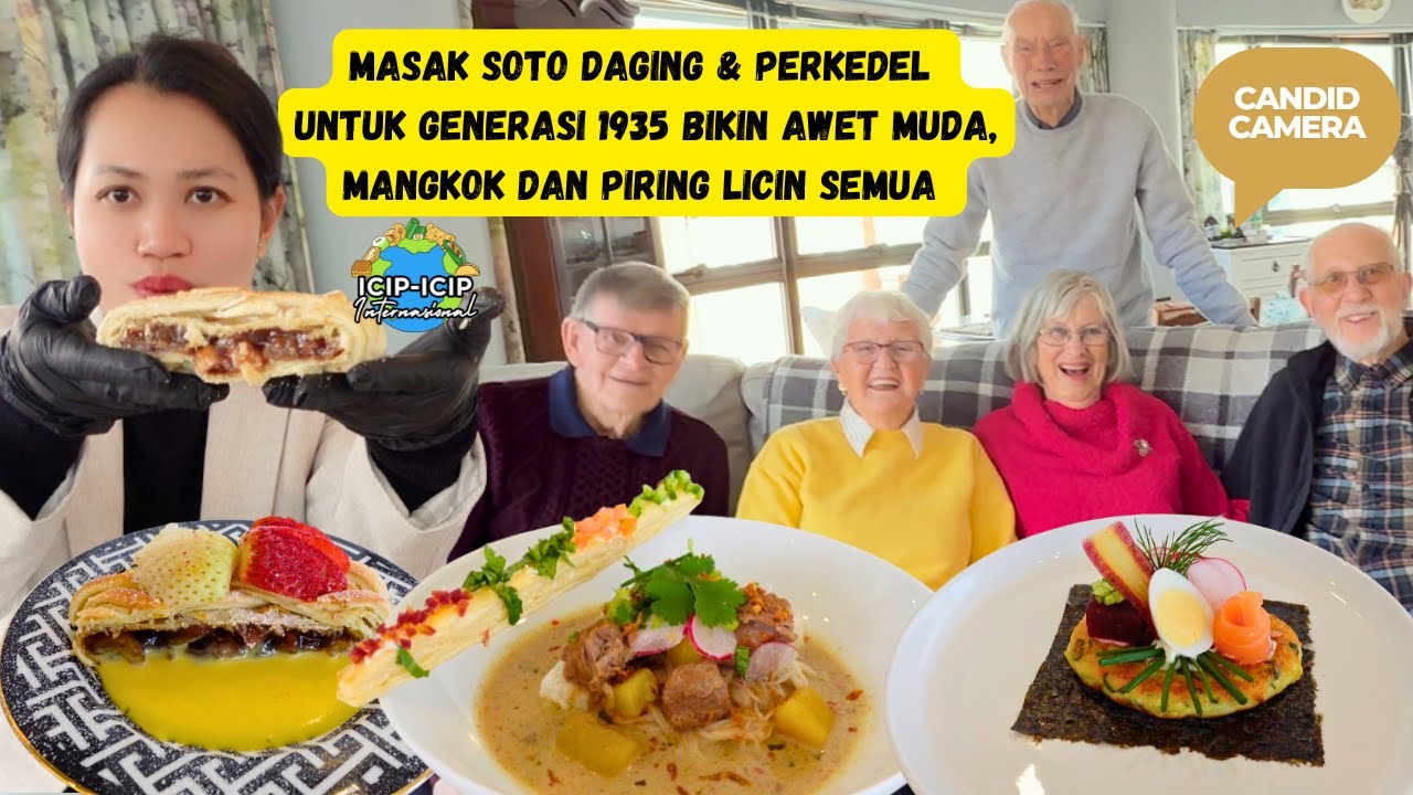 MASAK SOTO DAGING & PERKEDEL UNTUK GENERASI 1935 BIKIN AWET MUDA, MANGKONG DAN PIRING LICIN SEMUA