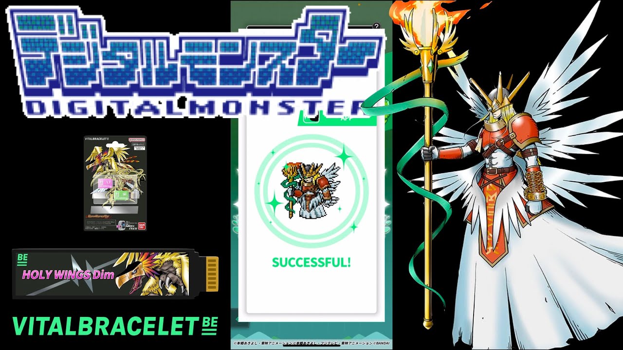 DIGIMON Vital Bracelet BE - AKHAIANGEMON || BEMemory Holy Wings DiM Log 5