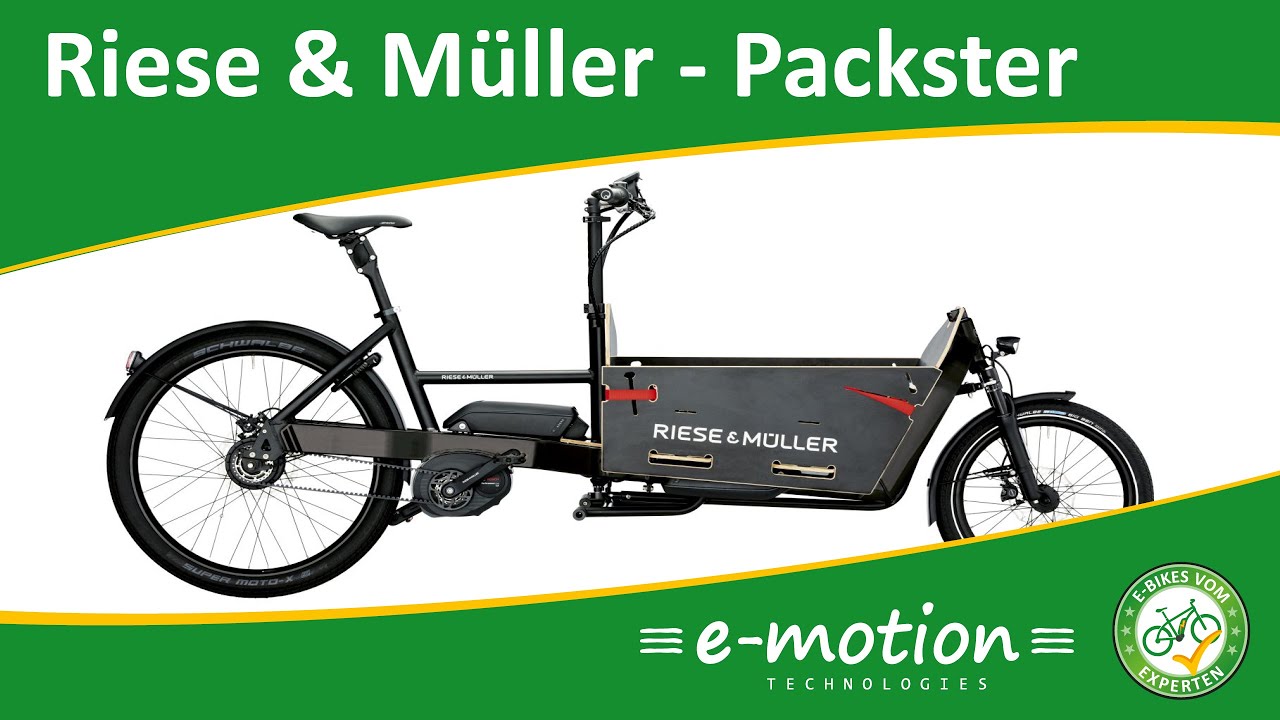 Riese & Müller e-Bike Neuheiten 2017: Packster 60 & 80 | Lasten/Cargo Pedelec, Vorschau