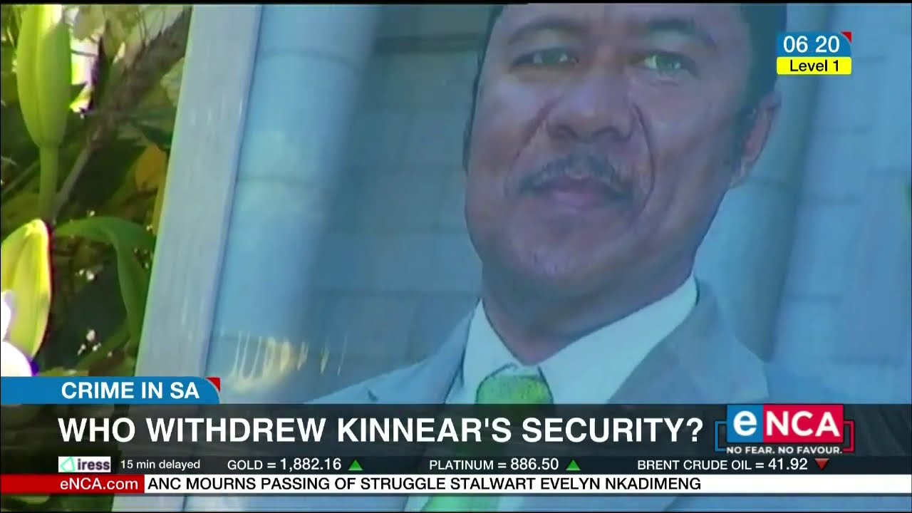 Who withdrew Charl Kinnear's police protection?