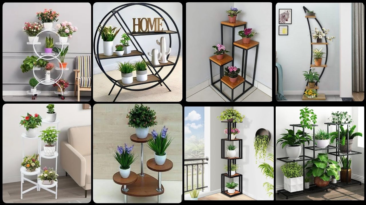 home indoor plant stand design ideas/Indoor Plant Metal Stand Ideas /Living room Pot Stand Design