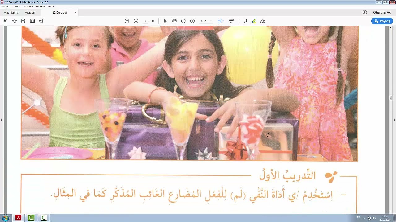 Akademik Arapça Sarf Kitabı 1.Cilt 12.Ders (LEM VE LEMME İLE FİİLİ MUZARİNİN OLUMSUZ YAPILMASI)