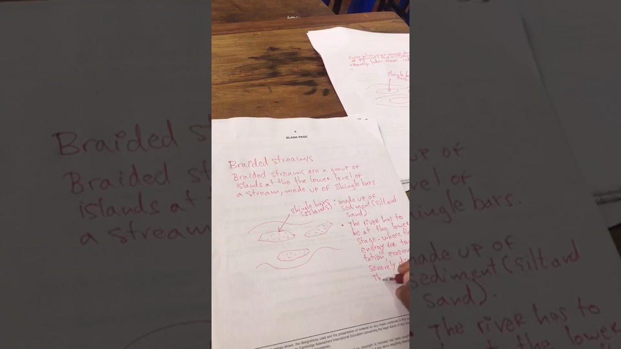 Formation of Braided streams made simple for AS LEVEL Geography