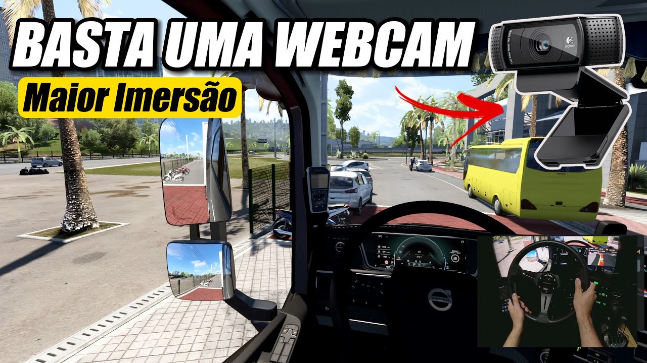 ETS2 MOVIMENTO REALISTA - Rastreamento Ocular com IA - Beam EYE Tracker