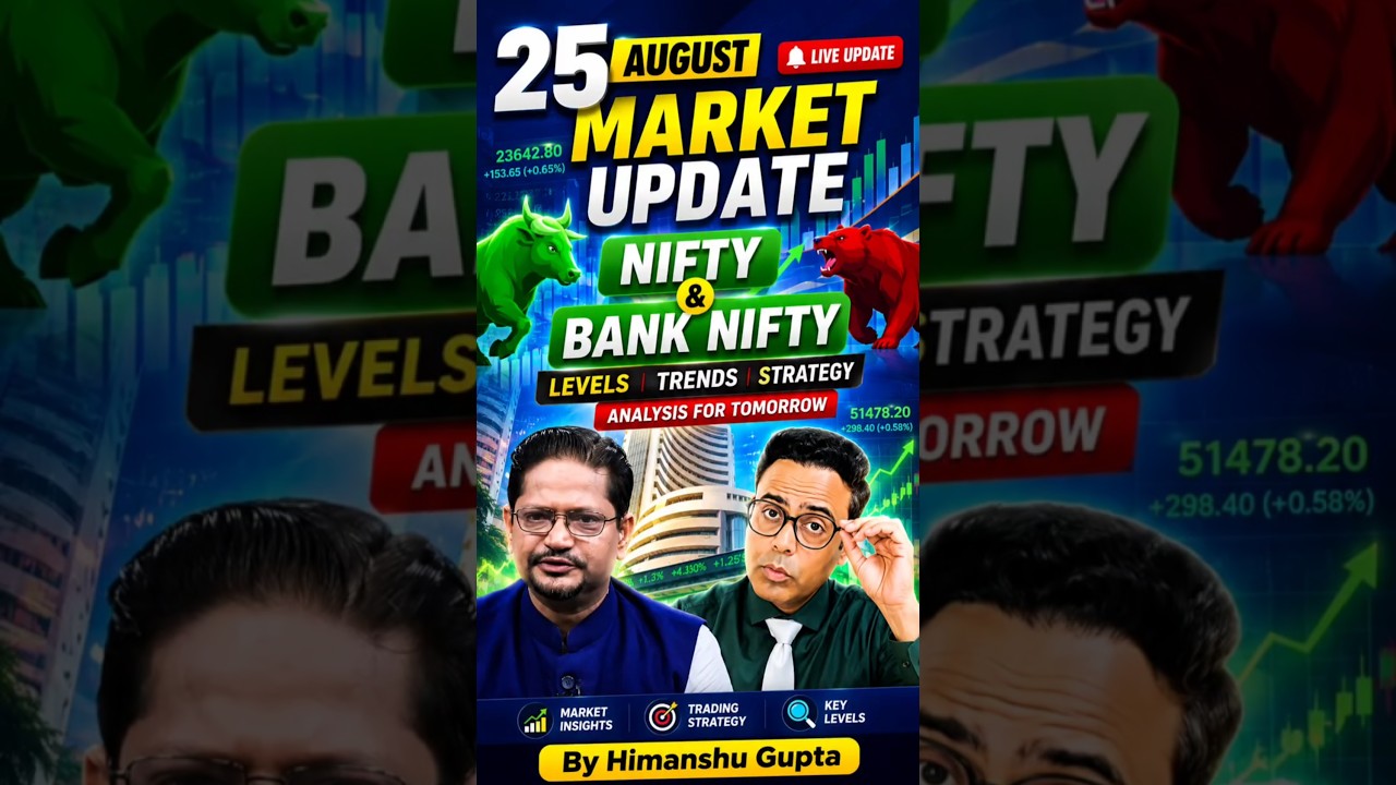 25th August Market Update | Nifty Prediction For Tomorrow | Tuesday Market Analysis #nifty