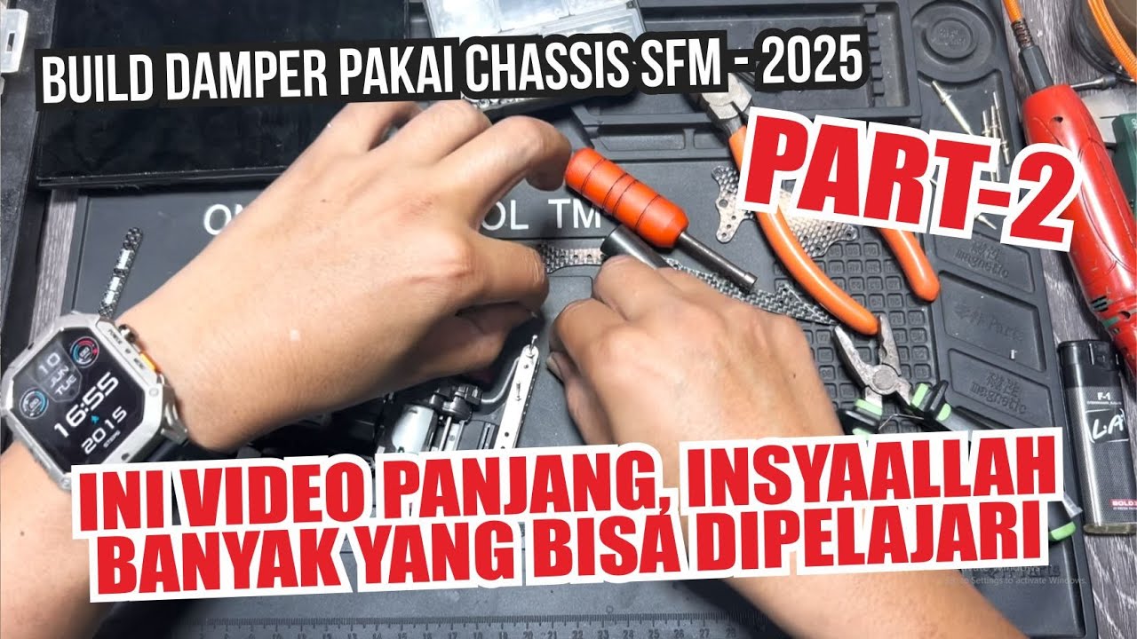 Cara Build Tamiya Damper dengan Chassis SFM Part 2 - Banyak Yang Bisa Dipelajari