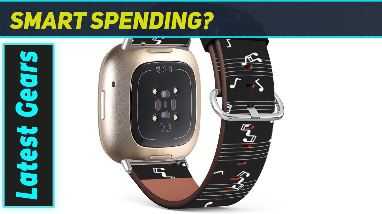 Fitbit Versa 4/Sense 2 Musical Notes Leather Band: The Ultimate Upgrade!