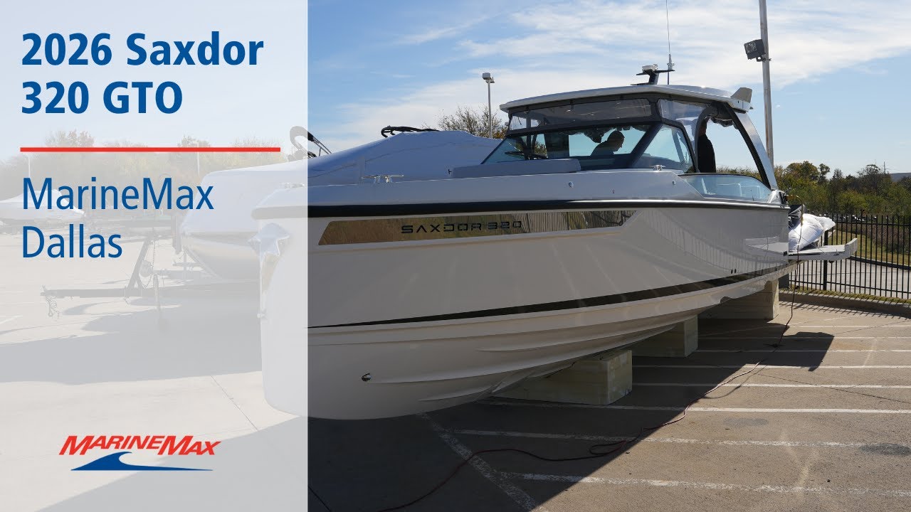 Катер Saxdor 320 GTO 2026 года выпуска. Только что прибыл! MarineMax Dallas