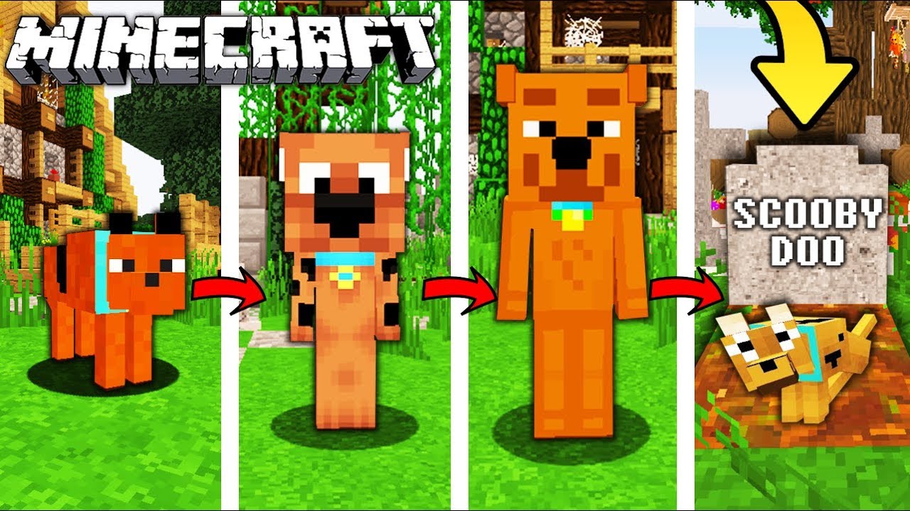 ŻYCIE SCOOBY-DOO W MINECRAFT || OD NARODZIN DO ŚMIERCI