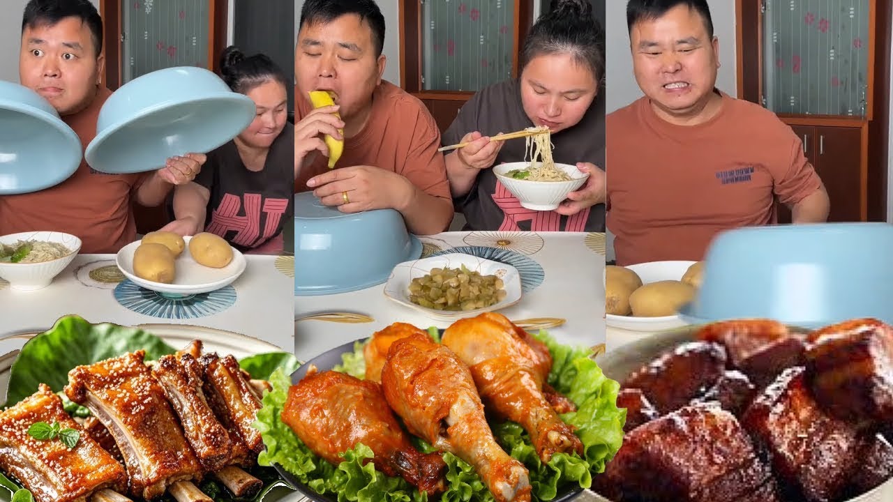 蠢老公偷鸡腿反中计！啃到嘴里的竟是土豆，当场傻眼！【阿勇夫妇】