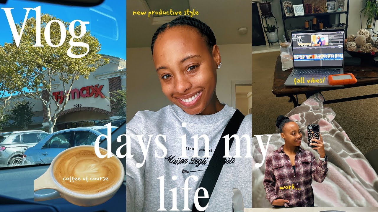 FALL DAYS IN MY LIFE 🍂 | trying a new natural hairstyle, fall shopping, & more