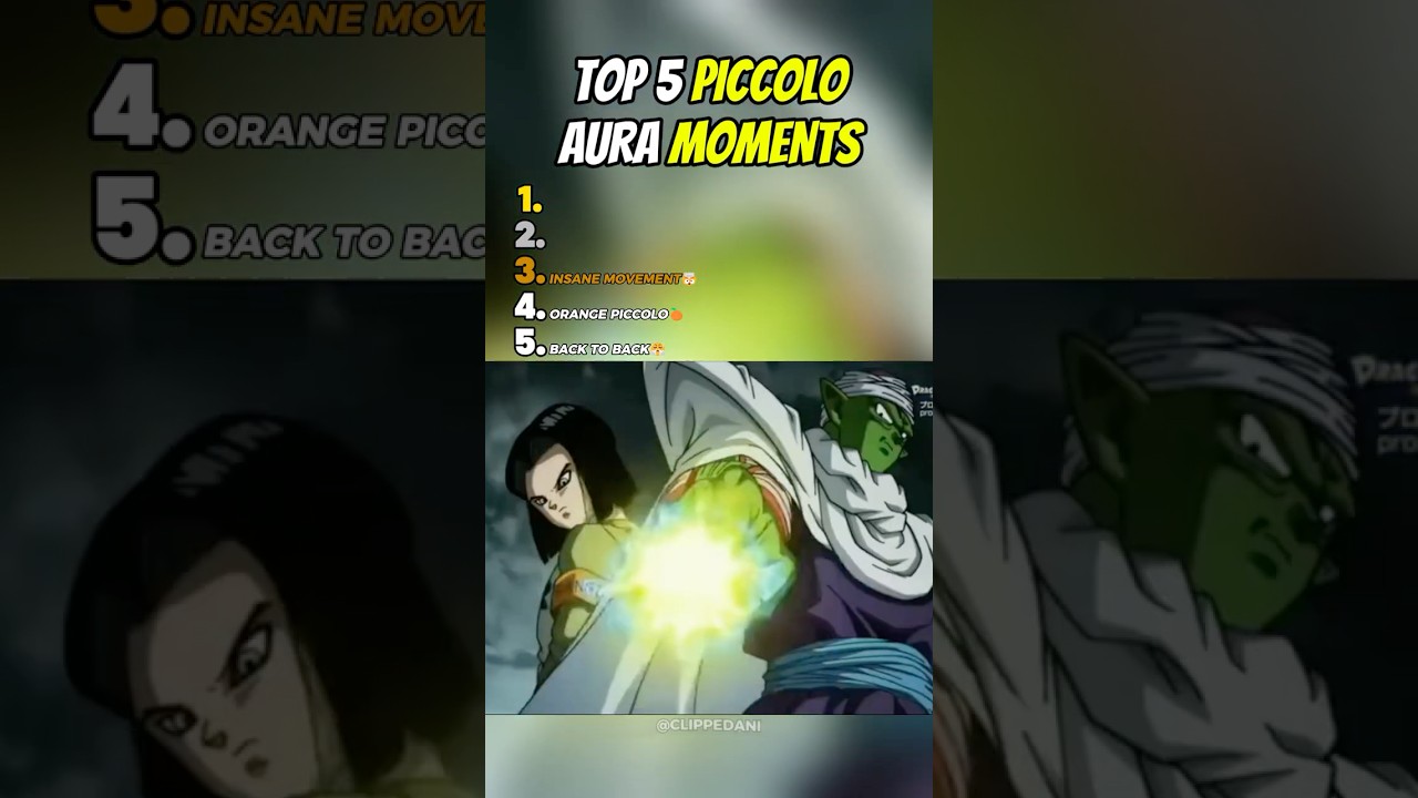 Top 5 Piccolo AURA FARMING Moments🥶| Dragon Ball