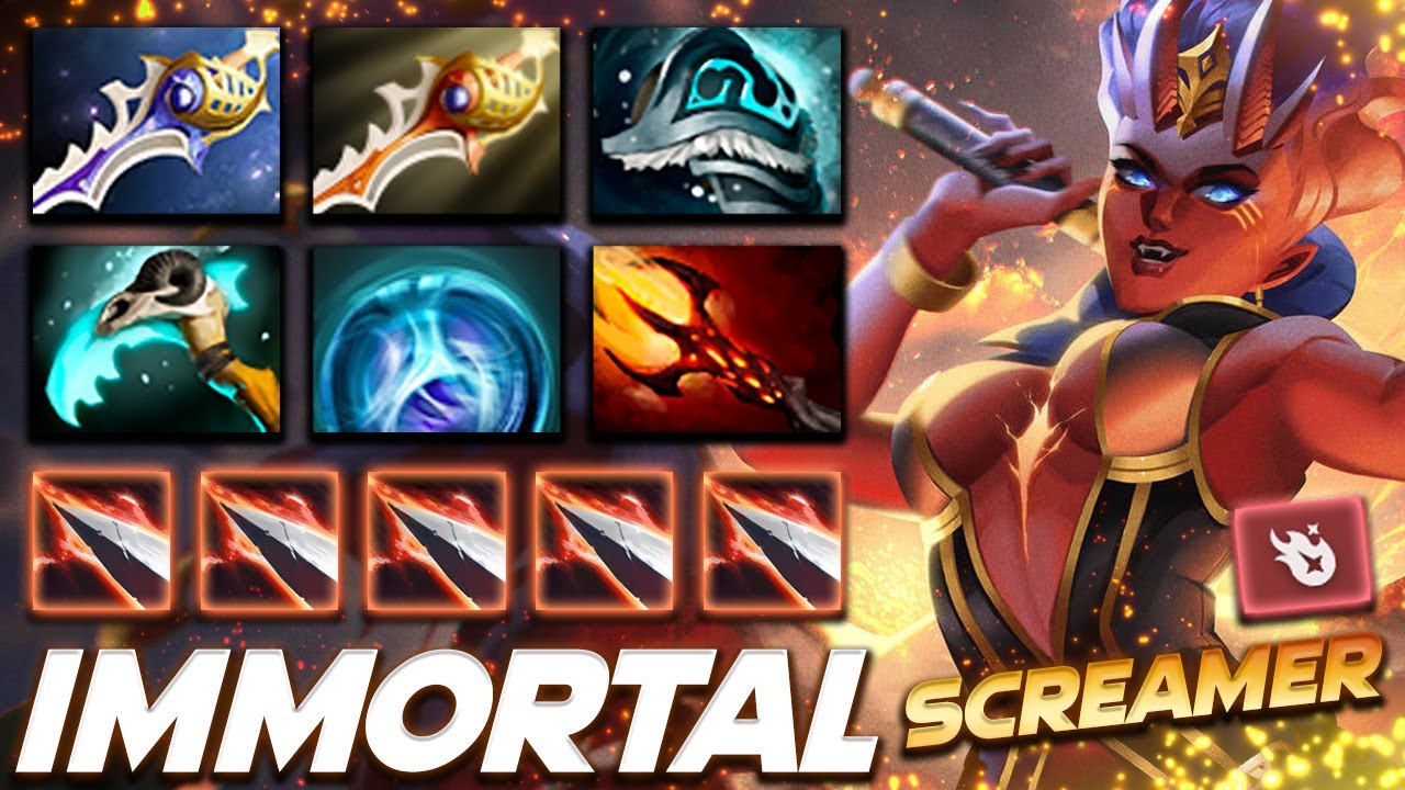 Queen Of Pain Carry Screamer Build - Dota 2 Pro Gameplay [Watch & Learn]