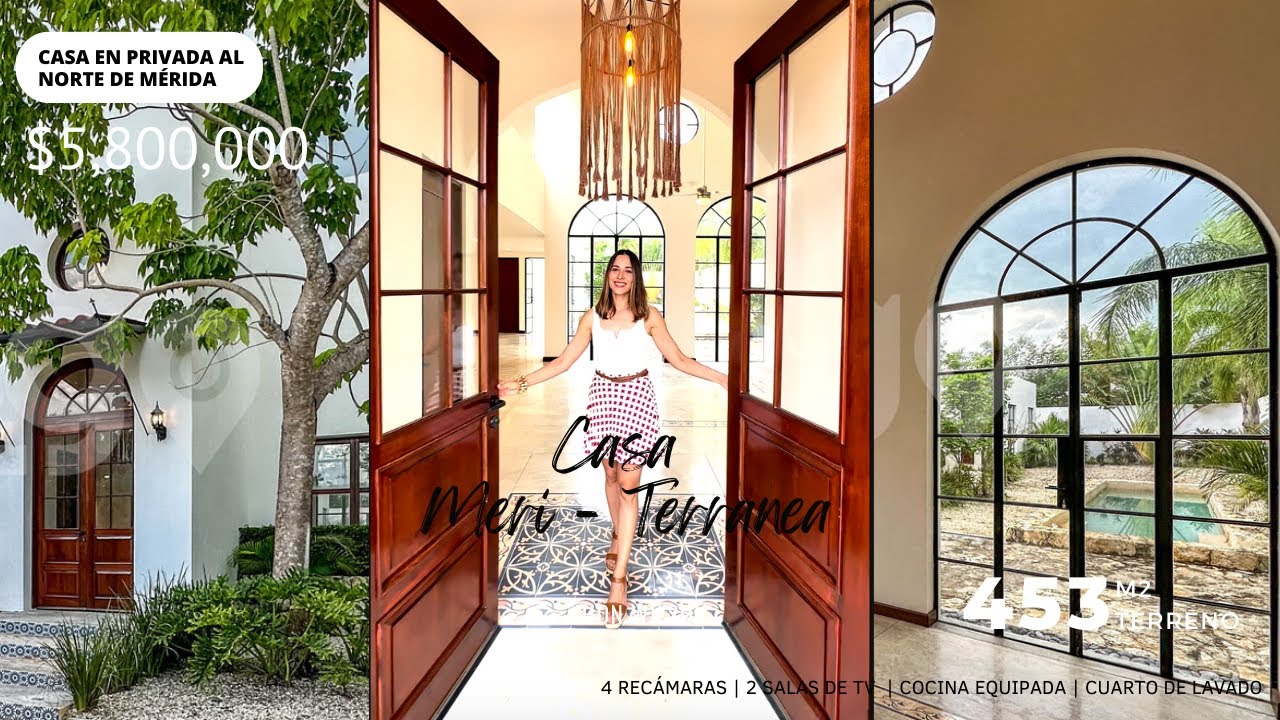 No vas a ENCONTRAR otra IGUAL. Casa Mediterranea- Yucateca.