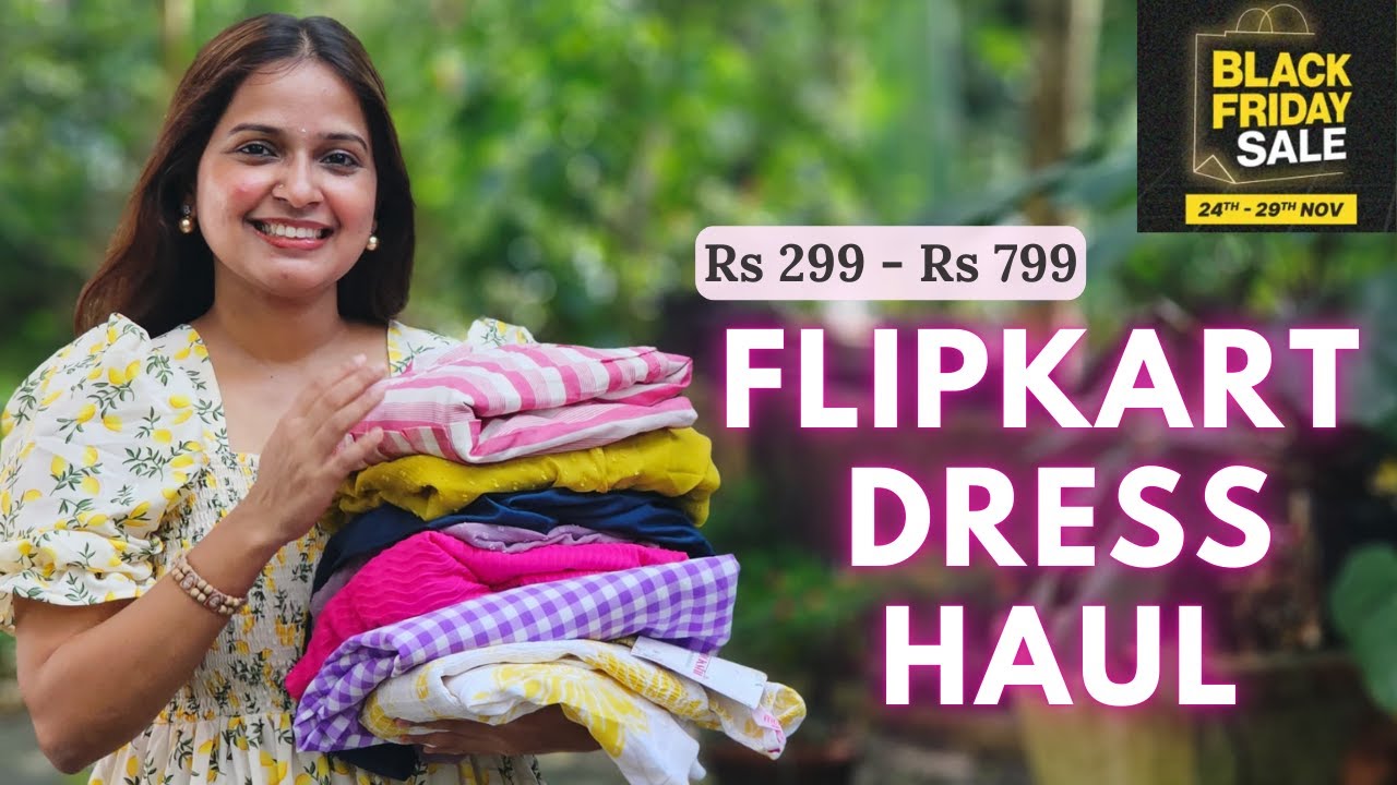 10 Flipkart Dailywear Maxi/Midi Dresses Haul | 60-80% Off | ENGLISH Subtitles| Black Friday Sale