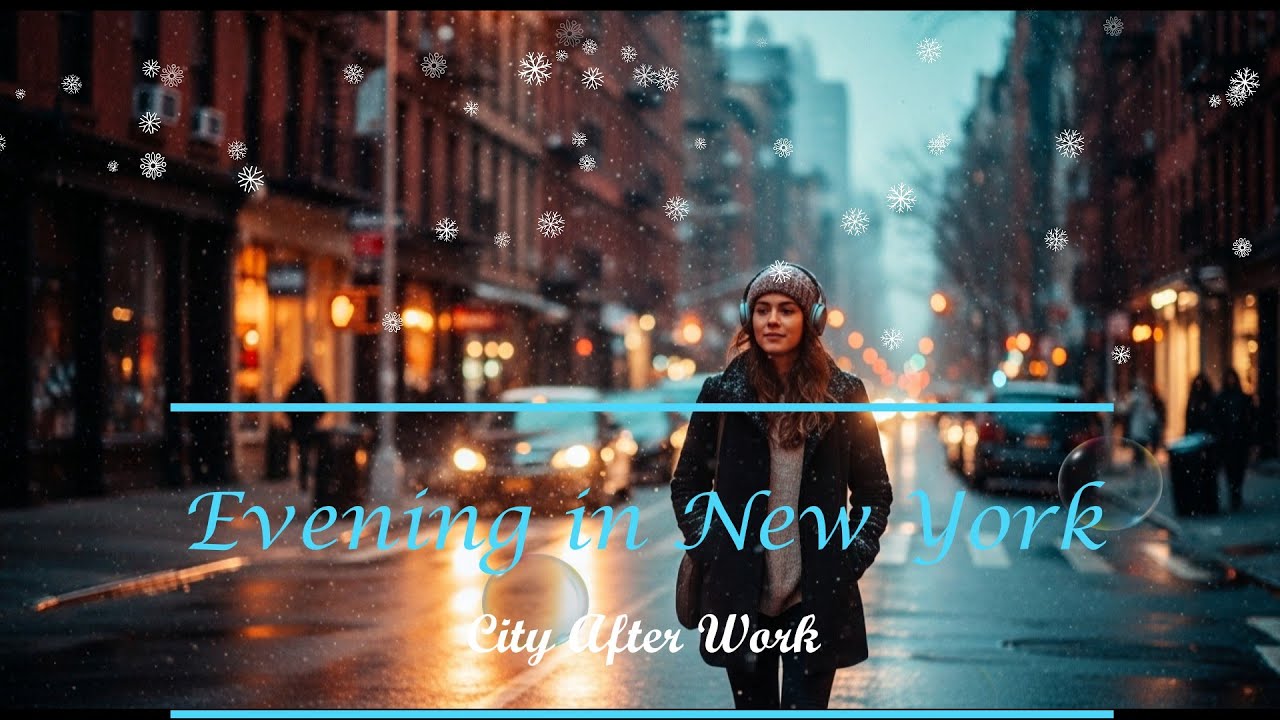 Evening in New York 🌆 Chill Lofi with English Lyrics｜After Work Vibes