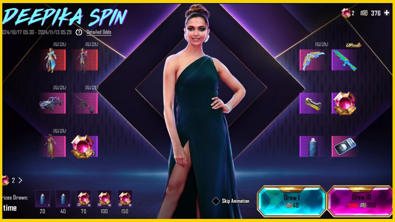 Deepika Spin 🔥 New Spin Bgmi 🔥 #deepikaspin #bgmi #live