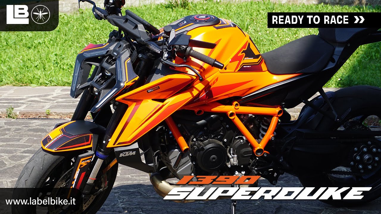 Make Your KTM 1390 Super Duke R Unique with 3D Labelbike® Stickers - Order Now Online!