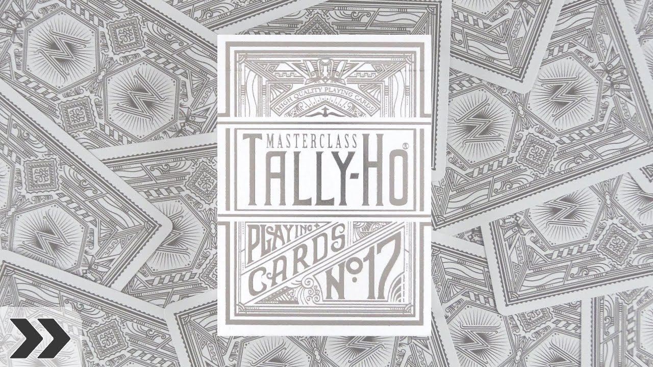 Masterclass Silver White Playing Cards by Tally-Ho | Quick Deck Review -Walkthrough
