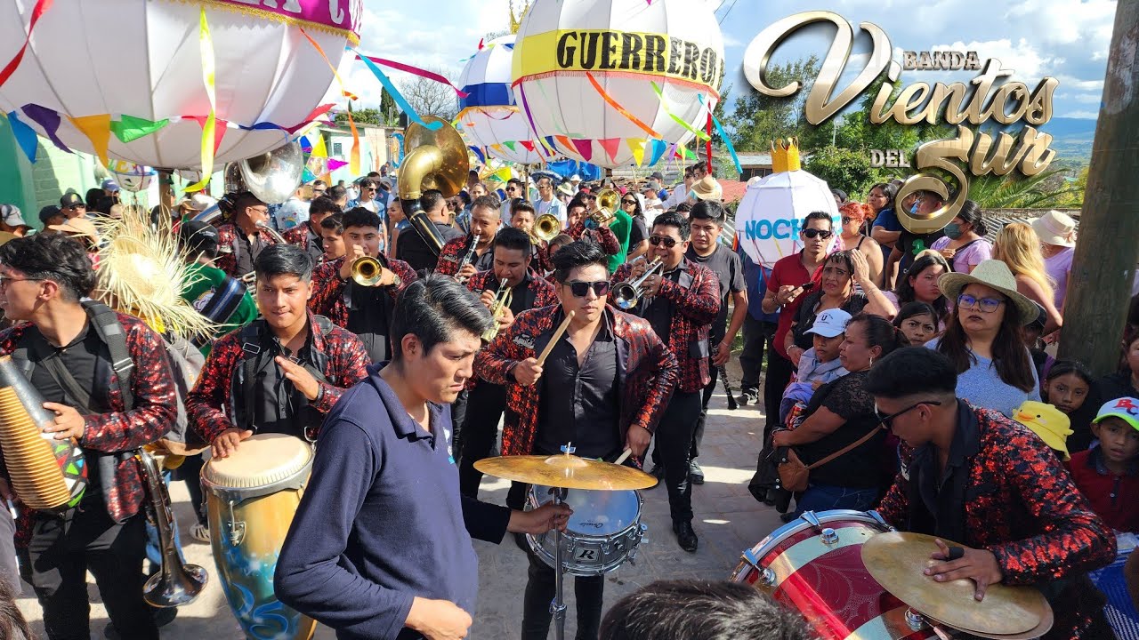 CALENDA NOCHIXTLAN 2024 | BANDA VIENTOS DEL SUR🎺 FIEBRE TROPICAL🔥 CORAZÓN MAGICO💖