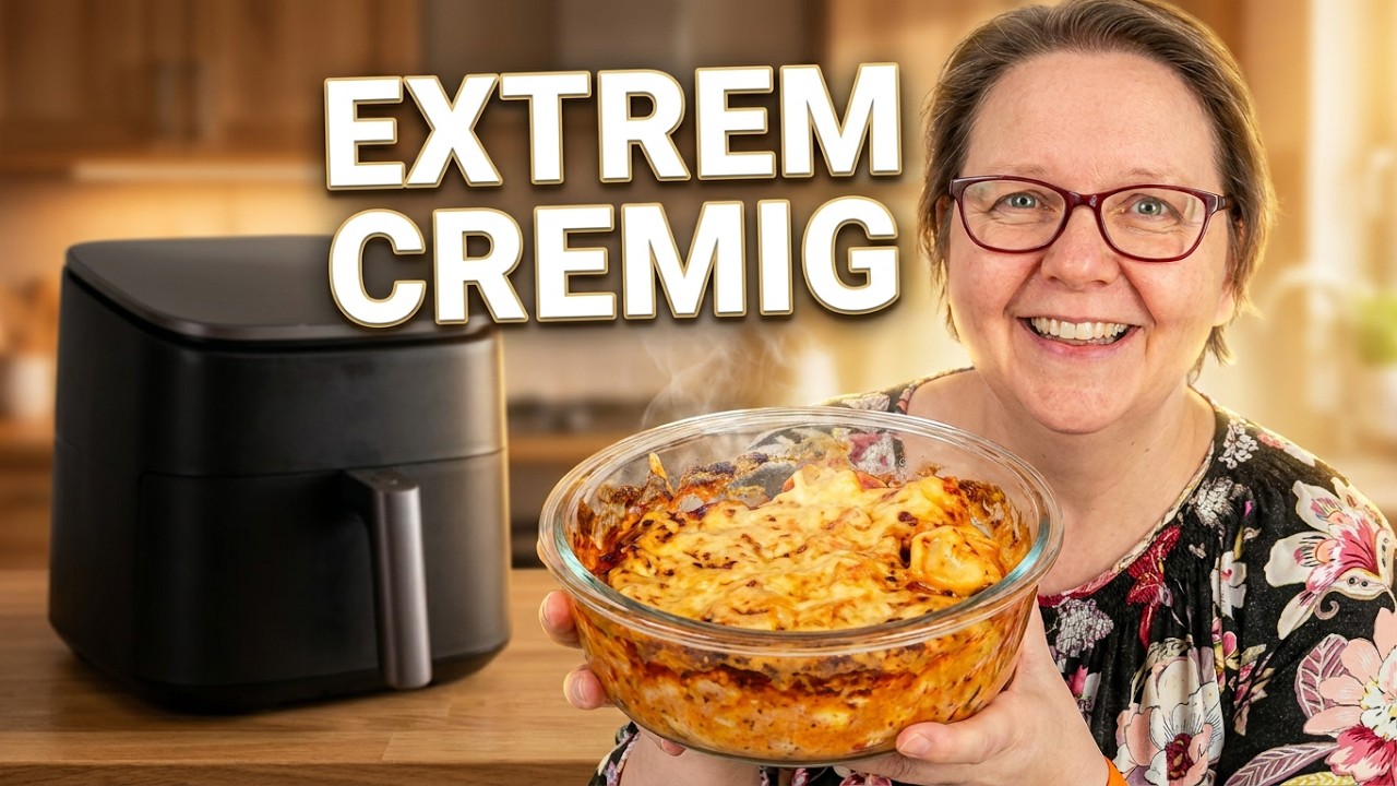 Tortellini Auflauf im Airfryer – unglaublich cremig