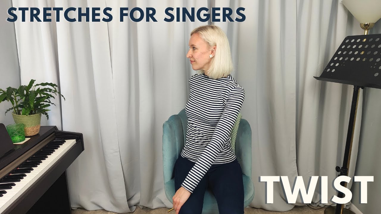 Stretches for Singers | Twist | Make this part of your singing warm up! 🗣️🧘🏼‍♀️💙