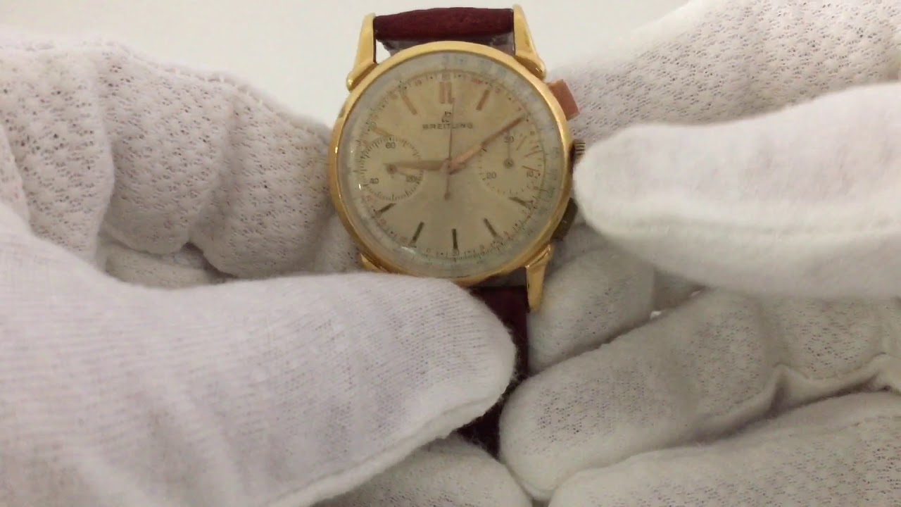 Extremely Rare Vintage Breitling Chronograph Watch ref 2100 from 1950s