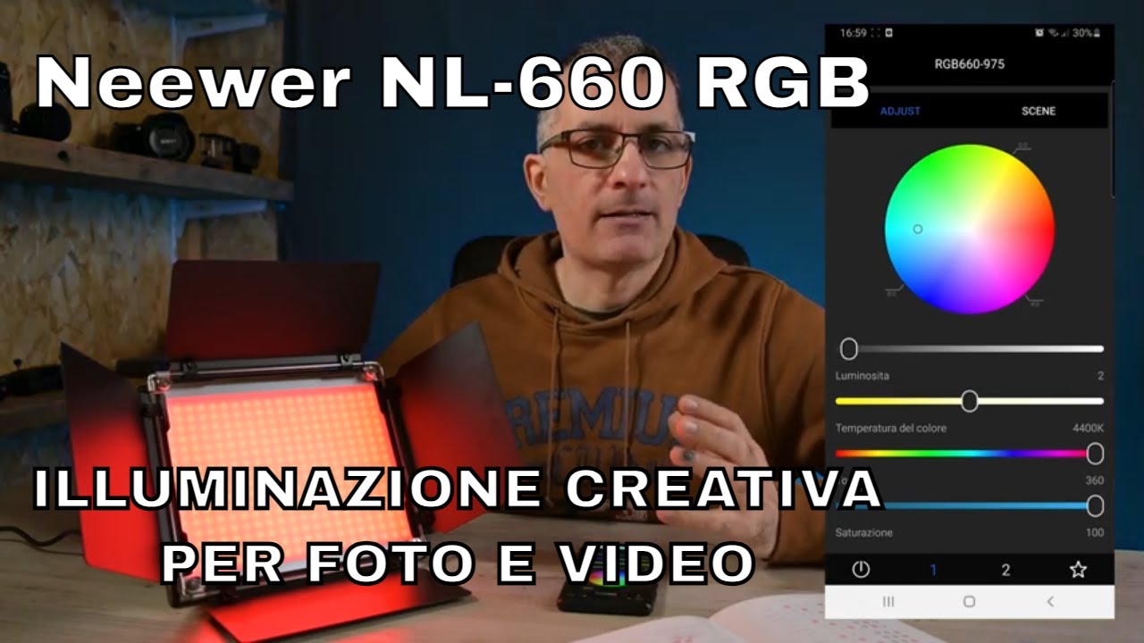 Pannello Led per fotografia e video - Recensione Pannello Led Neewer NL-660 RGB