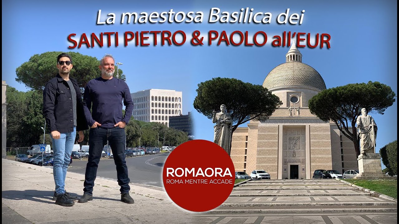 La maestosa Basilica dei Santi PIETRO e PAOLO all'EUR