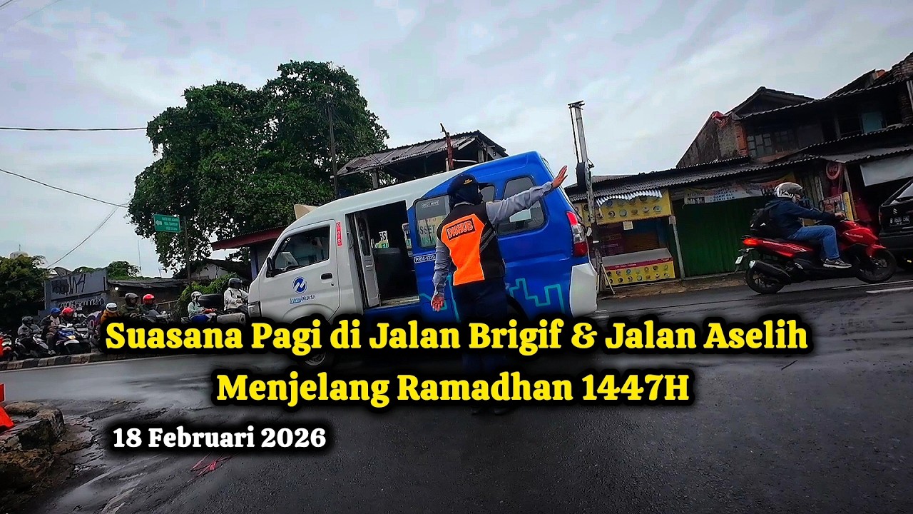 Suasana pagi menjelang awal puasa Ramadhan 2026 di jalan Brigif Kec.Jagakarsa Jak-Sel - BABEH INAL