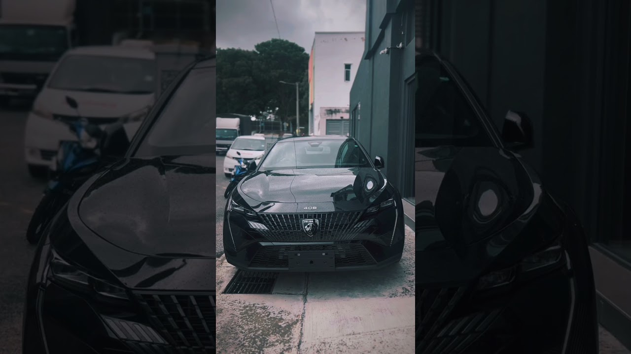 Discover the Elegance of the Black Obsidian Peugeot 408!Luxury Meets Performance #peugeot408gt