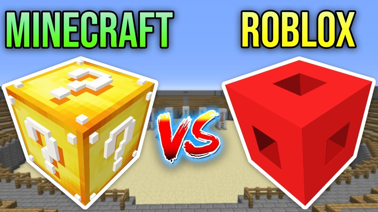 ROBLOX VS MINECRAFT ŞANS BLOKLARI CHALLENGE - Minecraft