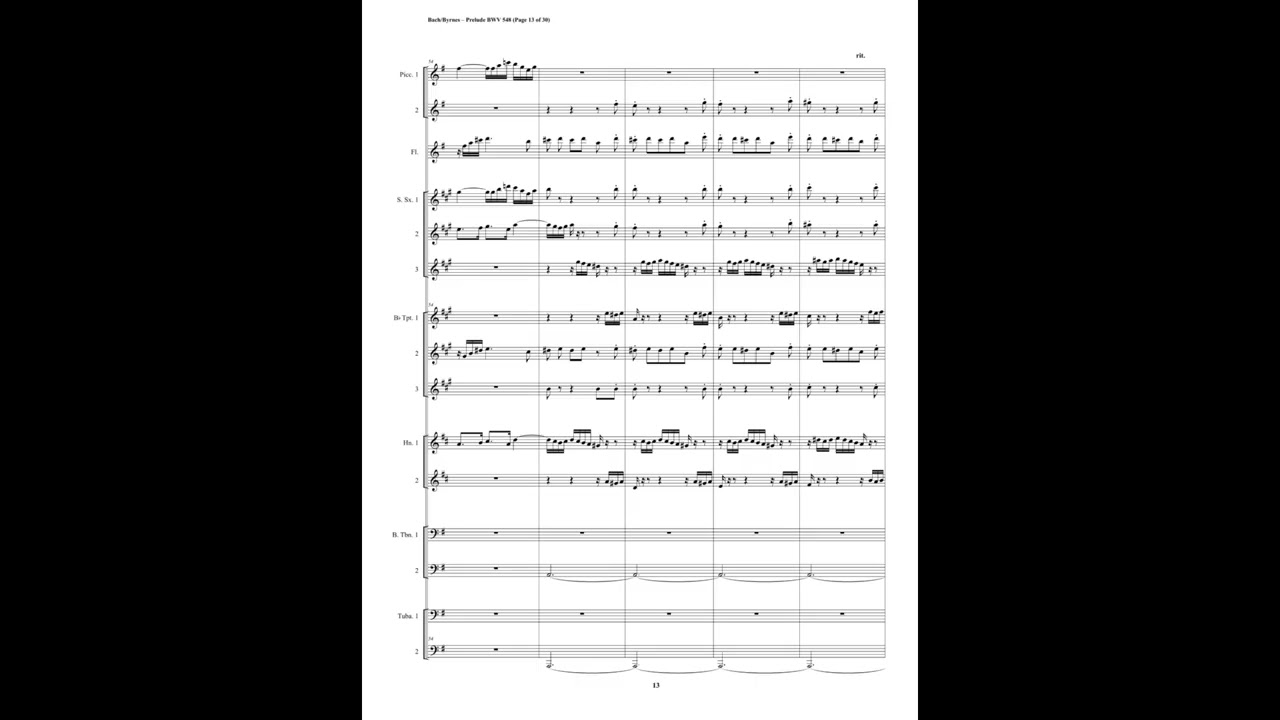 J.S. Bach – Prelude in E Minor (Wedge), BWV 548 (Metal Orchestra)