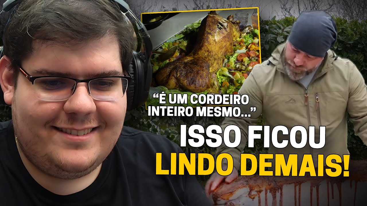 CASIMIRO REAGE: CORDEIRO INTEIRO NO FORNO! TENTE VOCÊ MESMO | Cortes do Casimito