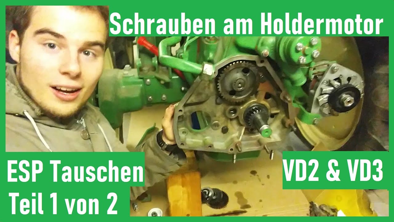 Schrauben am Holdermotor Teil 1/2 | Einspritzpumpe tauschen an Holder VD2 & VD3 Dieselmotoren