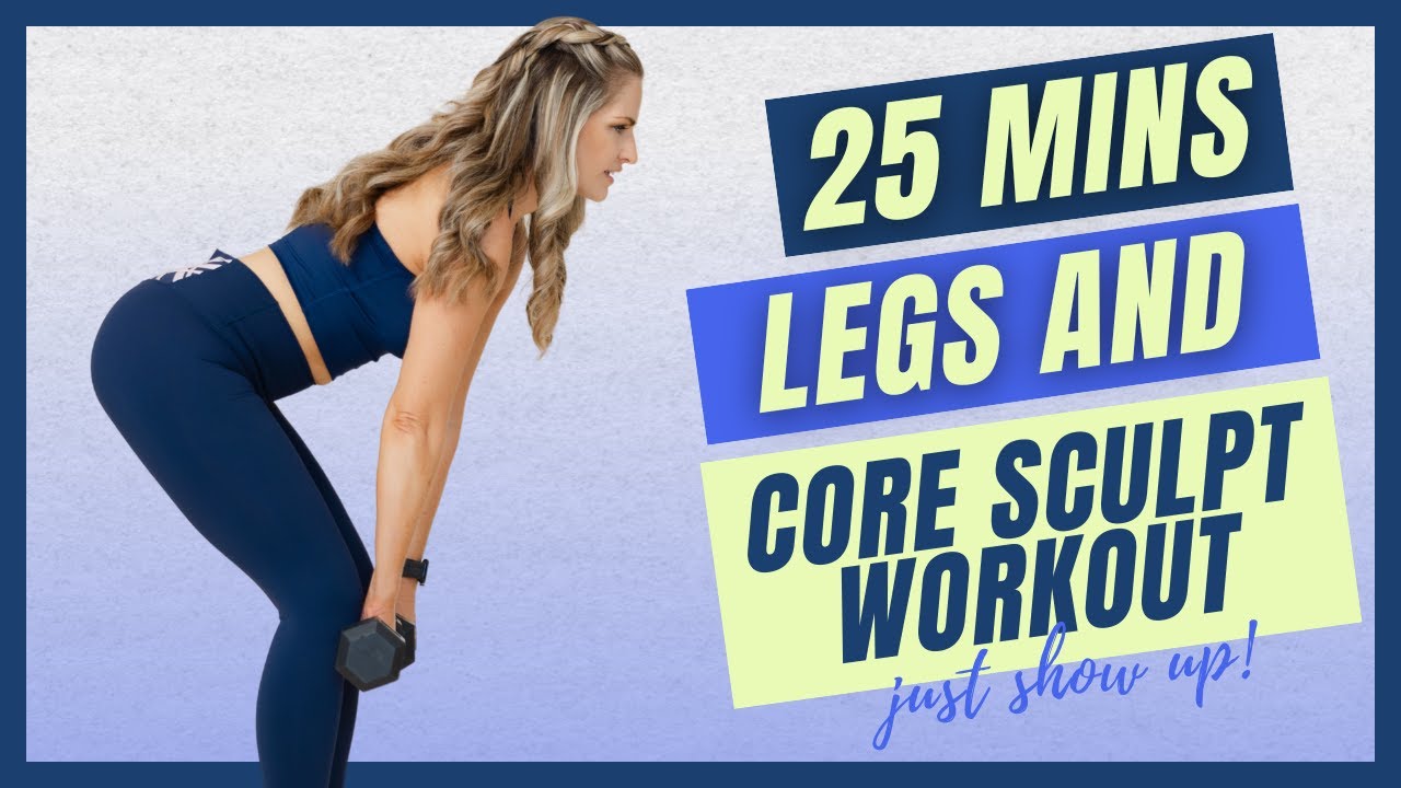 Legs & Core Sculpt | 25 Minutes Lower Body & Abs Workout with Weights!