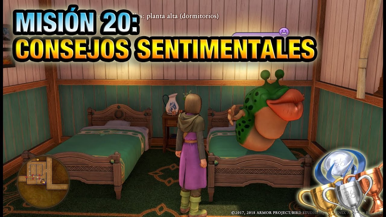 MISION 20: CONSEJOS SENTIMENTALES | DRAGON QUEST XI | MISIONES A MONTONES (TROFEO) | SIDE QUESTS