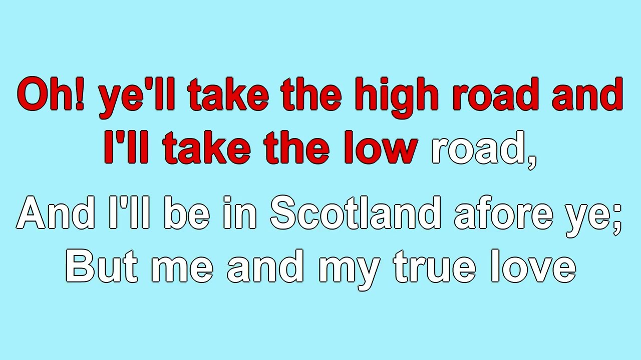 You take the High Road 1841