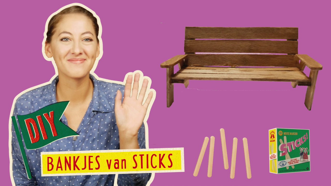 Knutselen & DIY // Bankje van ijscostokjes | Muizenhuis Sticks