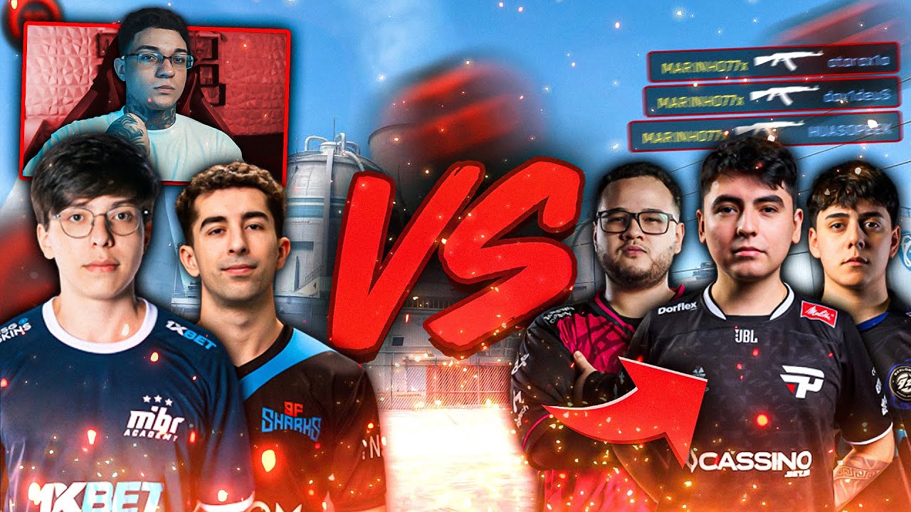 CAI em uma PARTIDA de NIVEL PROFISSIONAL CONTRA DAV1DEUS e HUASOPEEK na FACEIT!