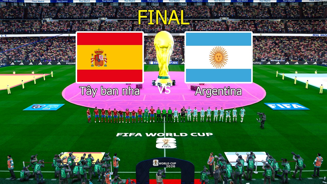 Tây ban nha vs Argentina-TRẬN Chung Kết FIFA World Cup 2026 Hoa Kỳ TRẬN Đấu ĐẦY ĐỦ TRÒ CHƠI PES