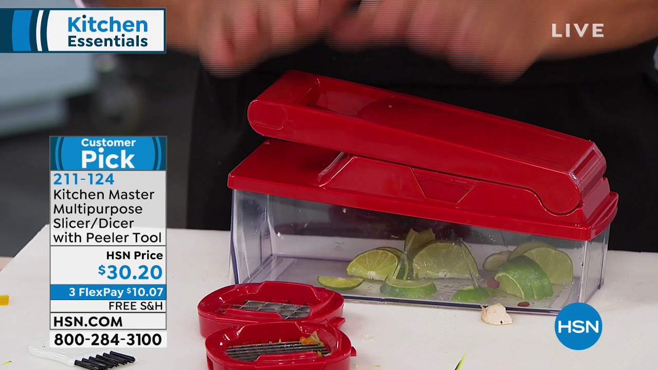 Kitchen Master Multipurpose Slicer/Dicer with Peeler Tool