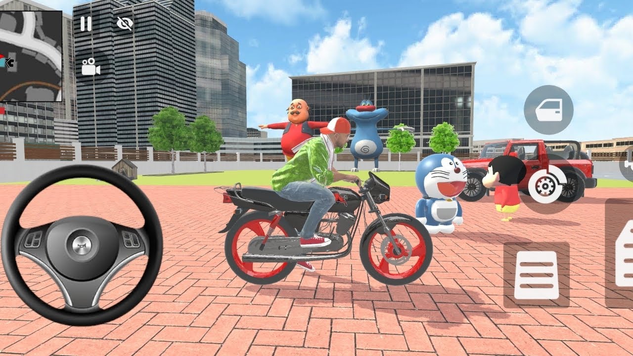 Franklin buy new modified splender #franklin #indiantheftauto #indianbikedriving3d #funnygaming 