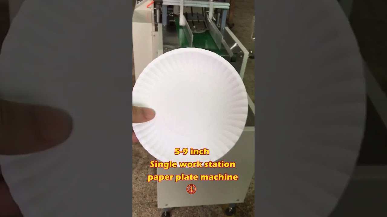 Paper plate machine: 5-9 inch Single work station ④  Paper plate making process